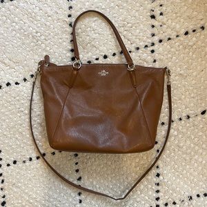 Coach Tan Leather Sofia Satchel Bag